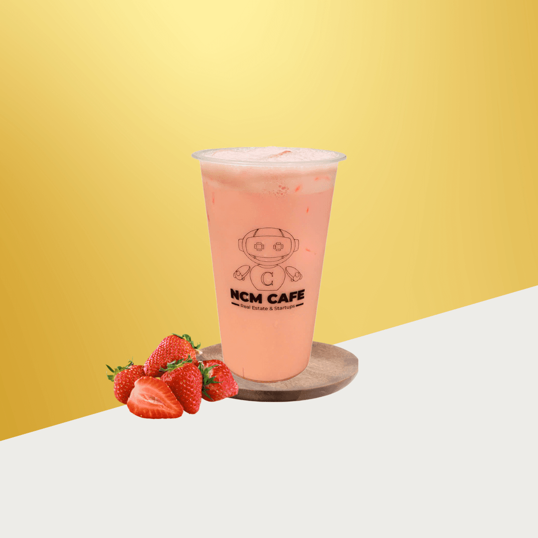 Founder Innovation(Strawberry Milk) - Whole Milk, Less Ice, Regular Sweet, Mango StarJelly
