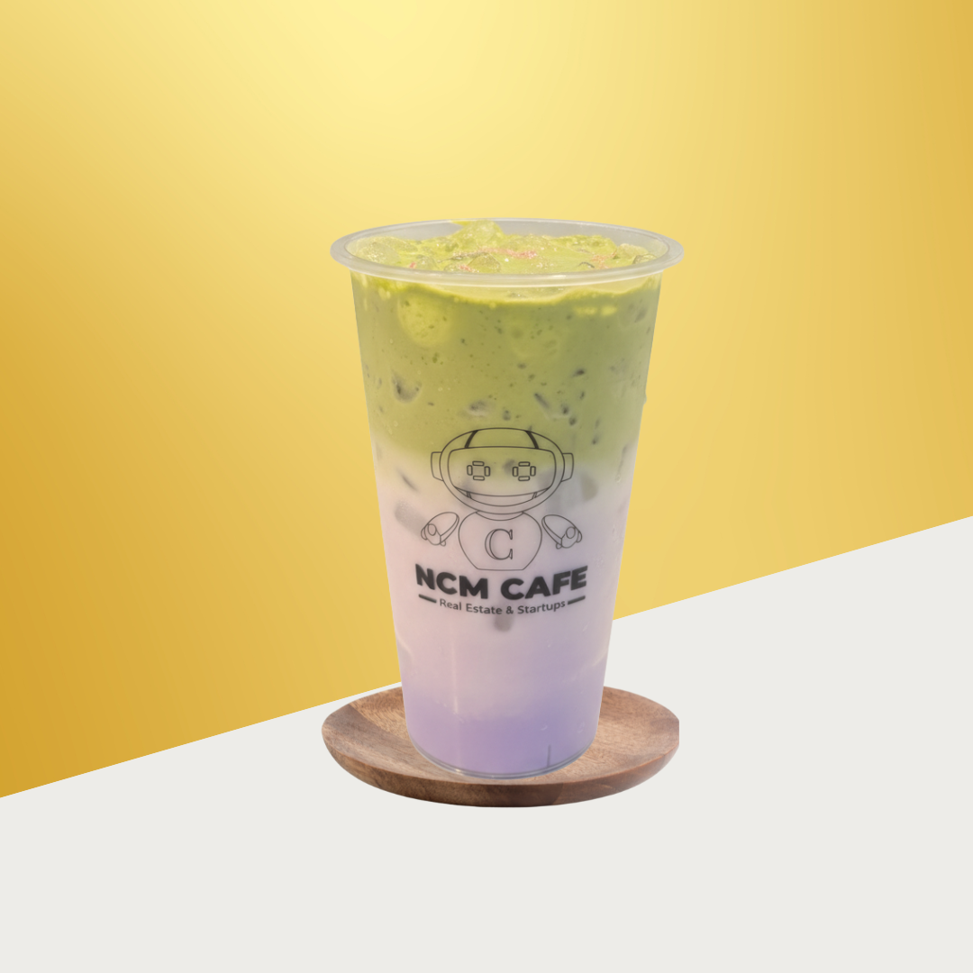 Run2 U(BE) ( Ube Matcha) - Less Ice, Whole Milk, Regular Sweet, Mango StarJelly