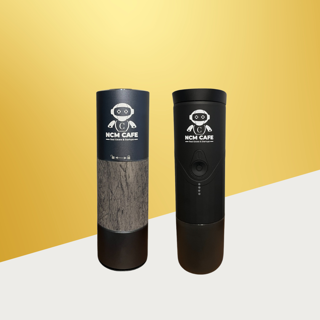 Combo Electric Coffee Grinder + Portable Expresso Coffee Machine