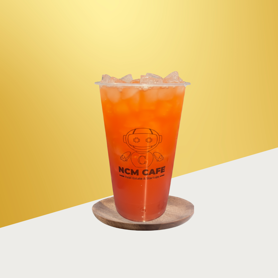 Honey Bear (Watermelon Orange Tea) - Less Ice, Mango StarJelly, Regular Sweet