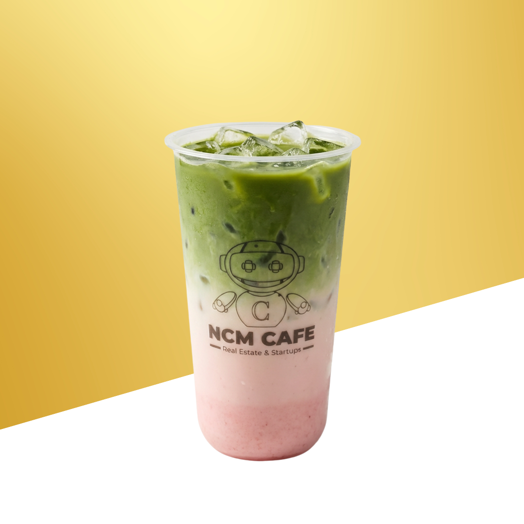 GREEN BOOST! (Strawberry Matcha Latte.)